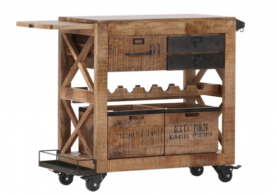IN VINO VERITAS – Wein- Servierwagen Rustico