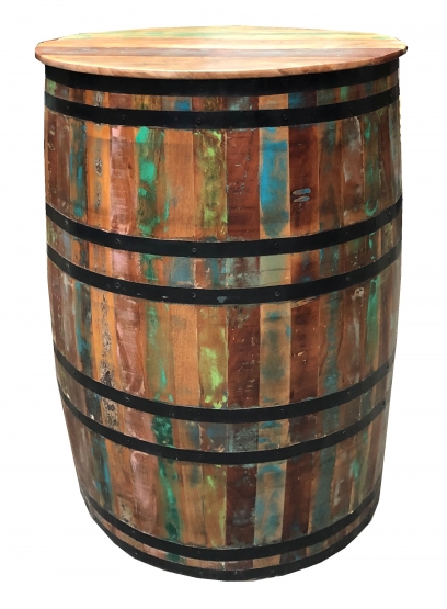 Barschrank Fassförmig - Rustic