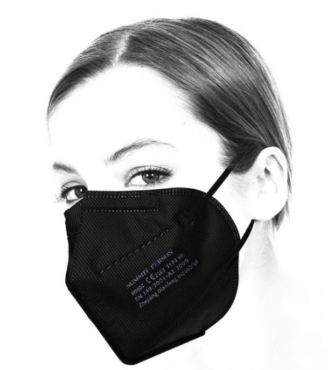 FFP2 schwarze Pandemiemasken 50er Set oder 100er Set